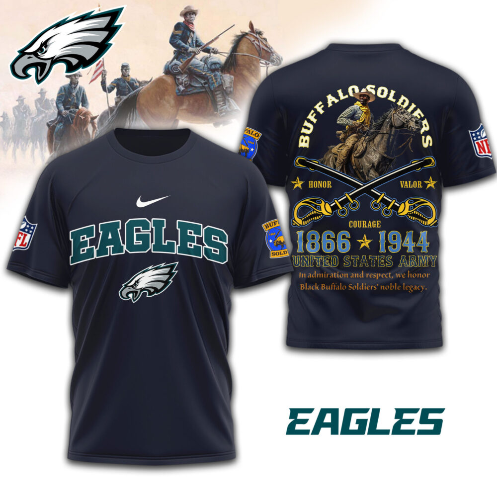 Philadelphia Eagles | Premium NFL Buffalo Soldiers 3D Shirt TD