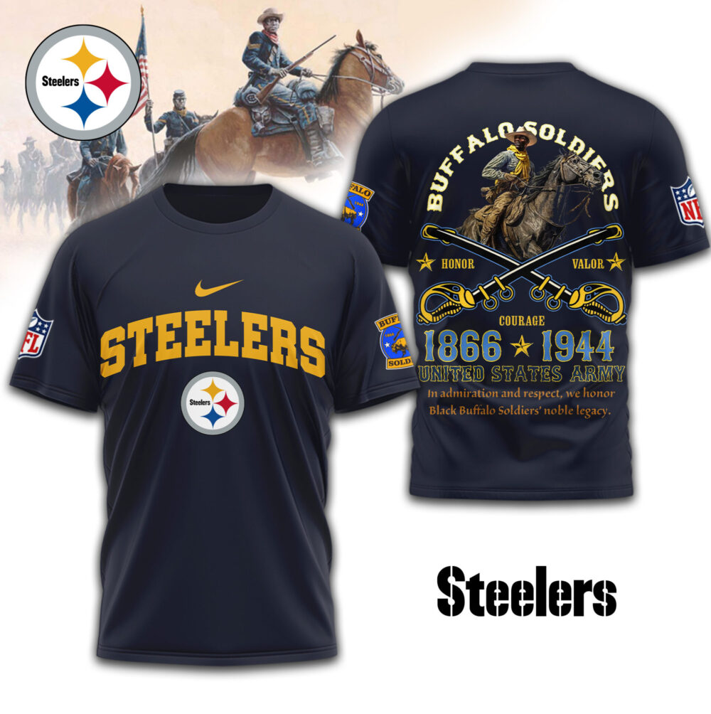 Pittsburgh Steelers | Premium NFL Buffalo Soldiers 3D Shirt TD