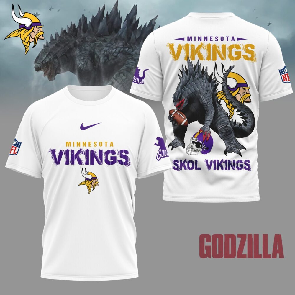 Minnesota Vikings | Premium NFL Godzilla Football Shirt NY