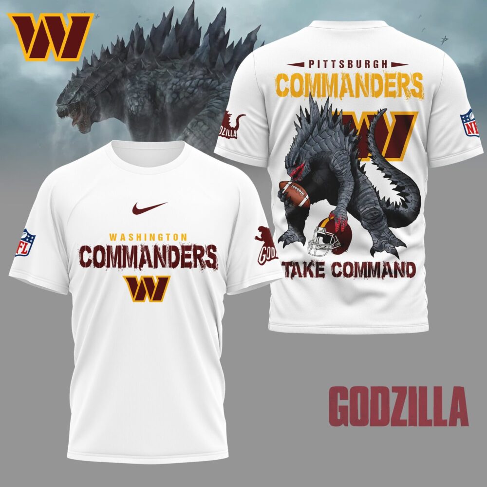 Washington Commanders | Premium NFL Godzilla Football Shirt NY