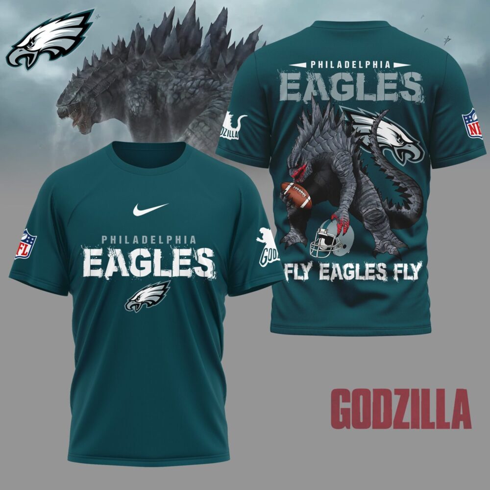 Philadelphia Eagles | Premium NFL Godzilla Football Shirt NY