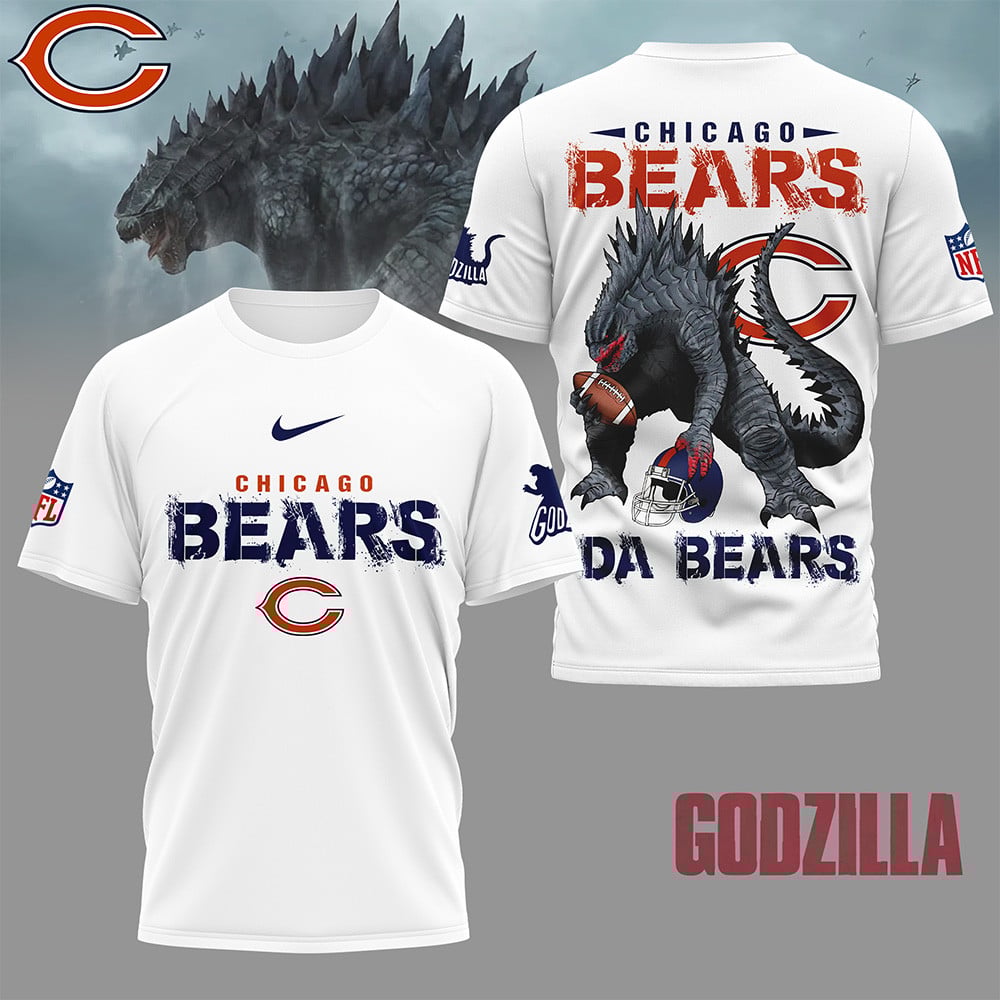 Chicago Bears | Premium NFL Godzilla Football Shirt NY