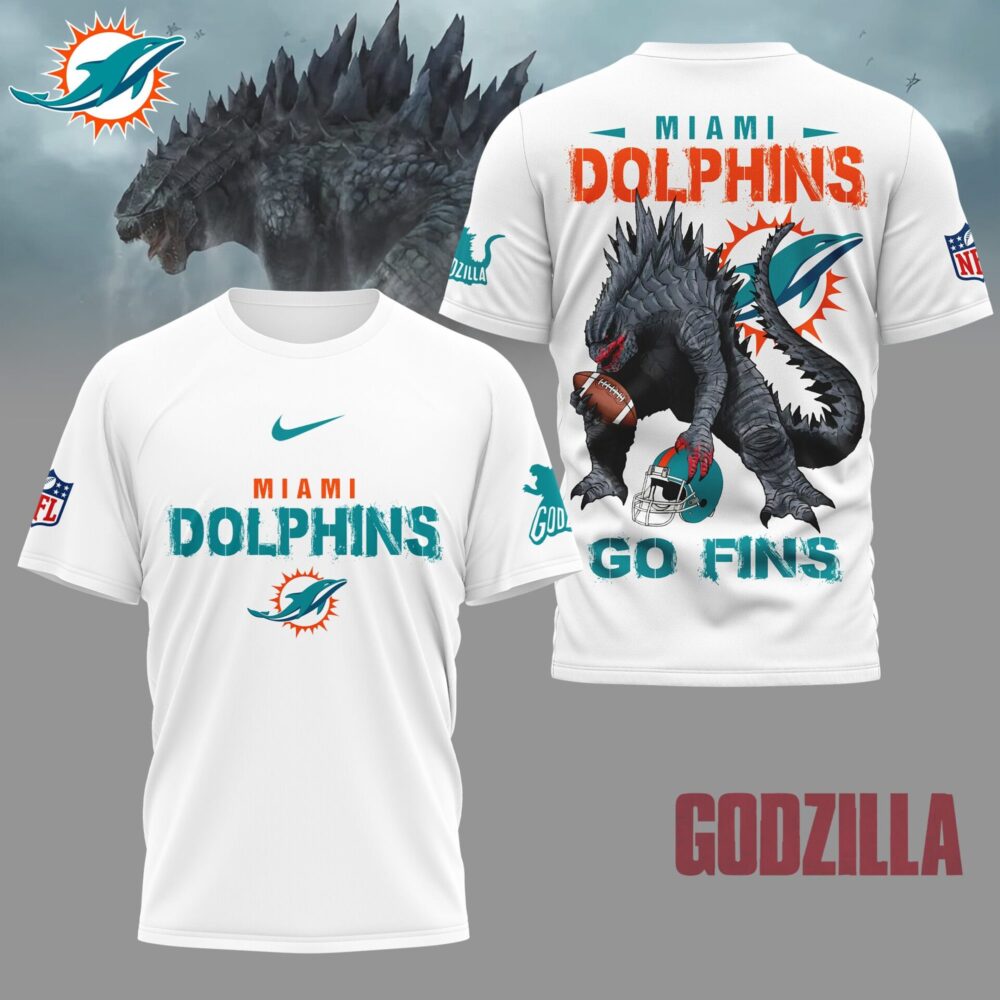 Miami Dolphins | Premium NFL Godzilla Football Shirt NY