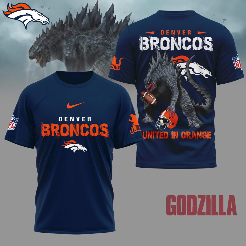 Denver Broncos | Premium NFL Godzilla Football Shirt NY