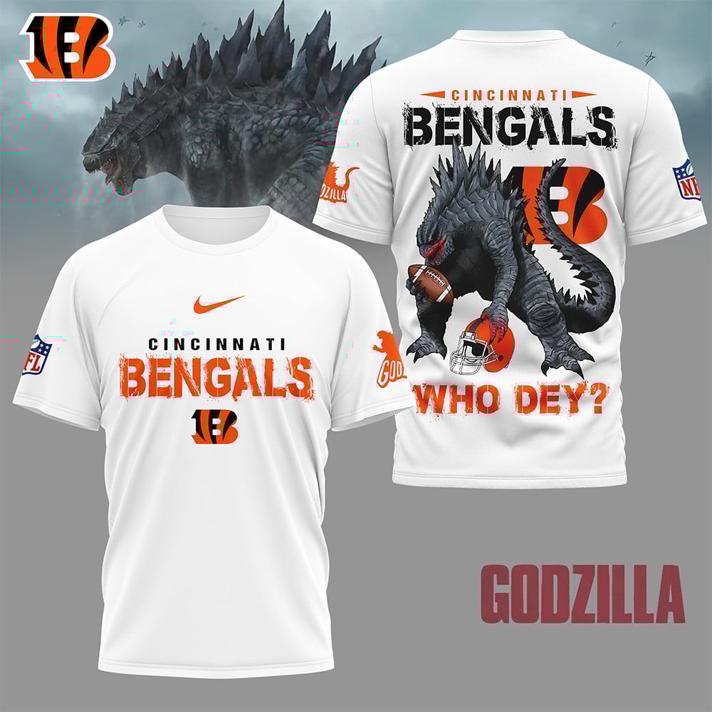 Cincinnati Bengals | Premium NFL Godzilla Football Shirt NY