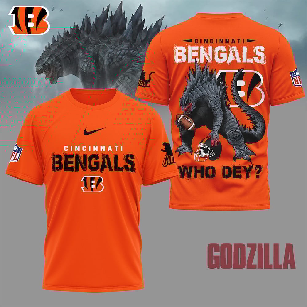 Cincinnati Bengals | Premium NFL Godzilla Football Shirt NY