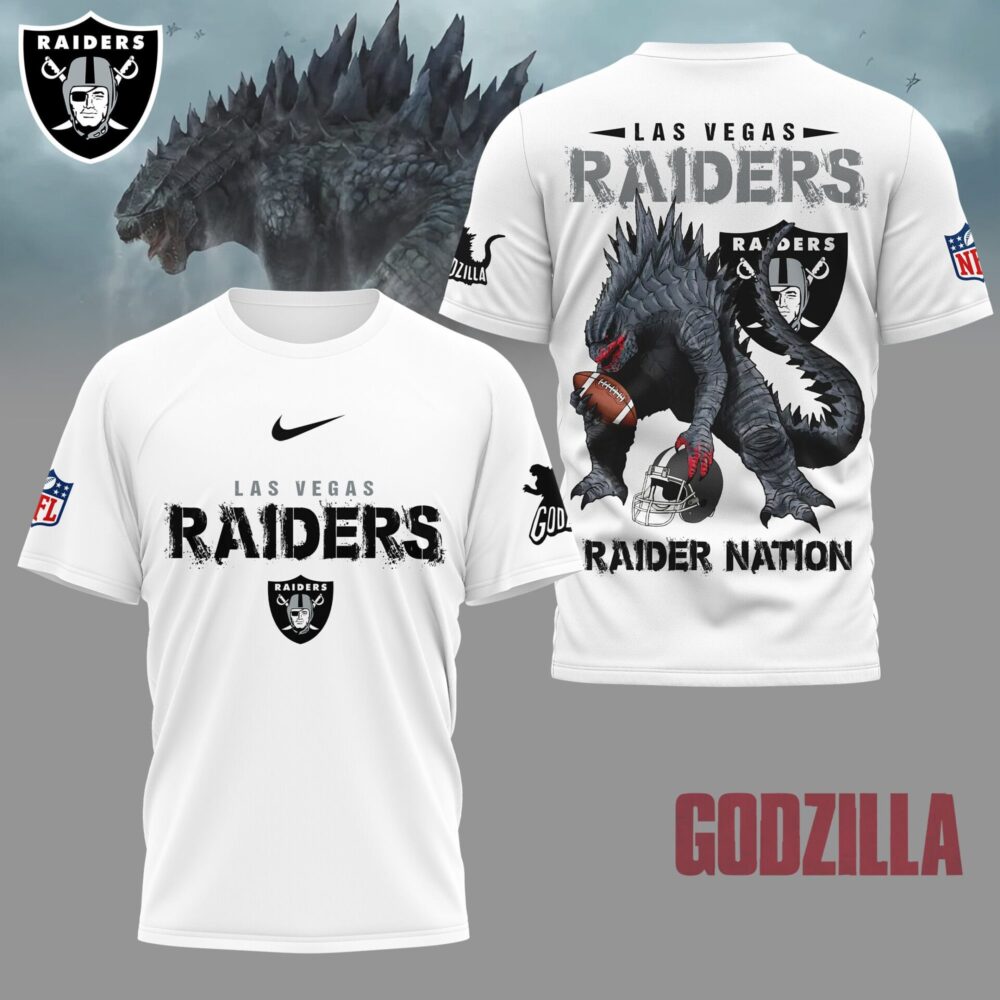 Las Vegas Raiders | Premium NFL Godzilla Football Shirt NY