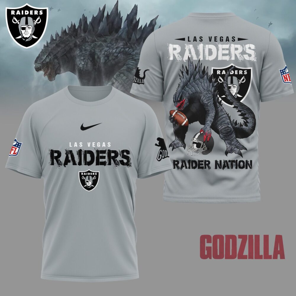 Las Vegas Raiders | Premium NFL Godzilla Football Shirt NY