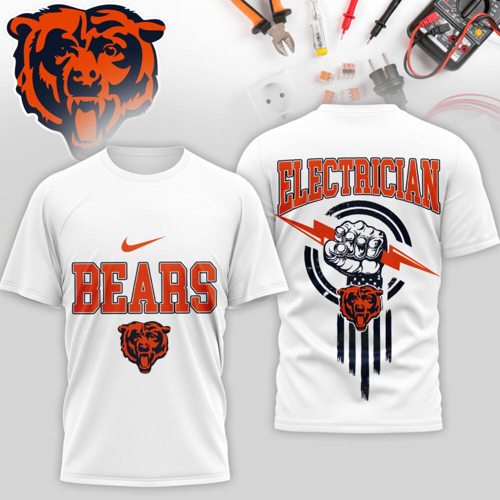 Chicago Bears | Premium NFL Electrician 3D Shirt TD