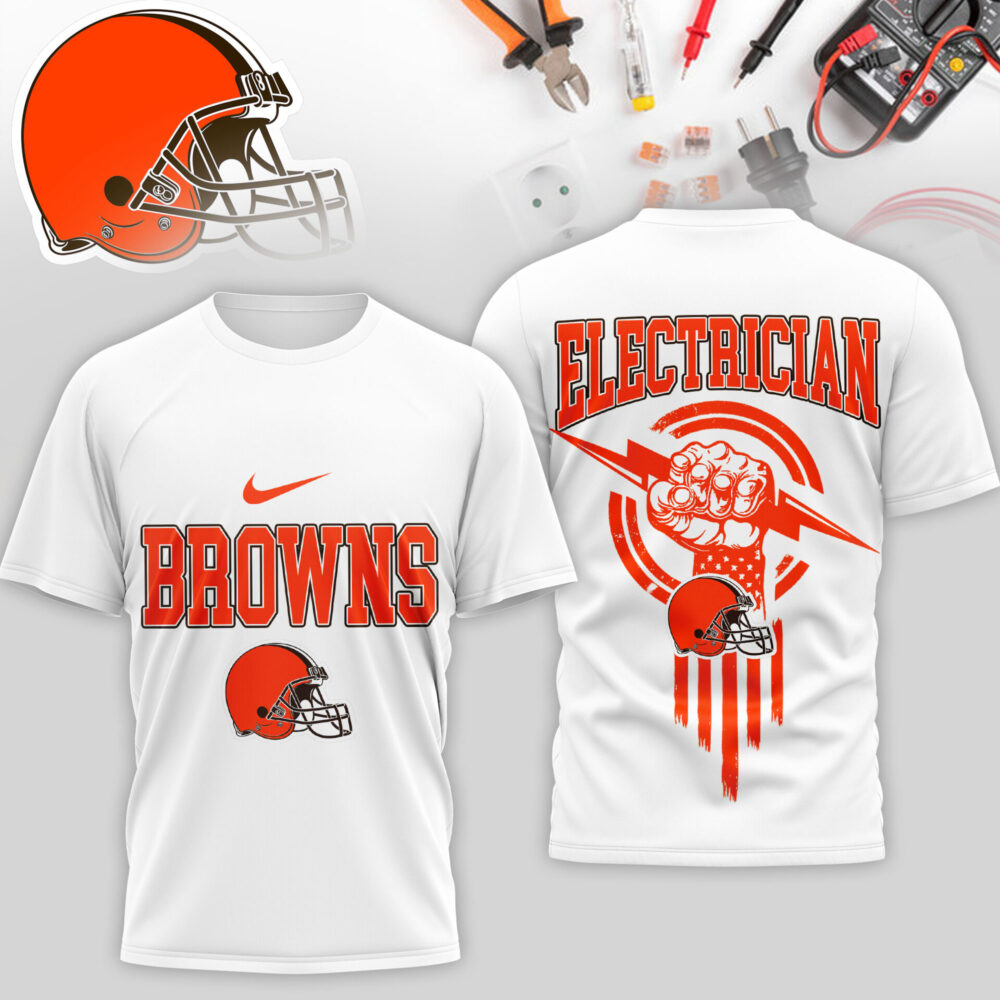 Cleveland Browns | Premium NFL Electrician 3D Shirt TD