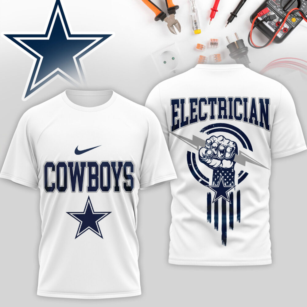 Dallas Cowboys | Premium NFL Electrician 3D Shirt TD