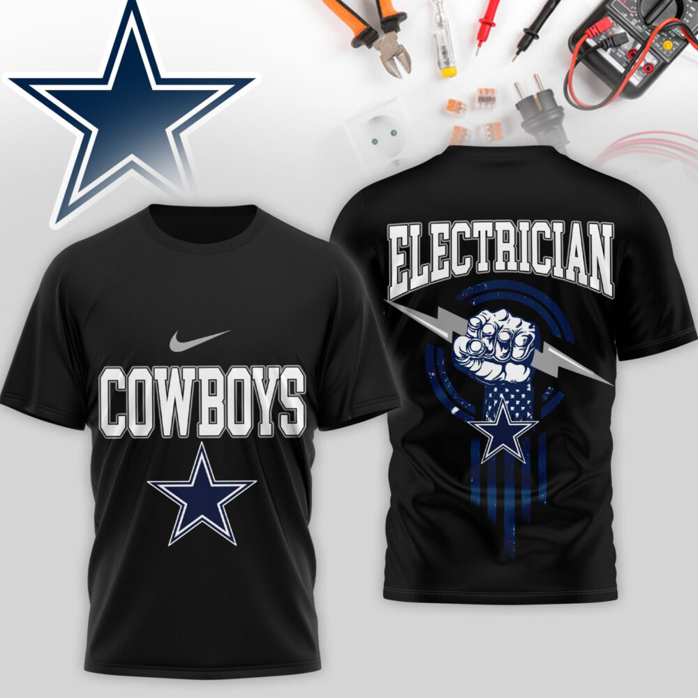 Dallas Cowboys | Premium NFL Electrician 3D Shirt TD