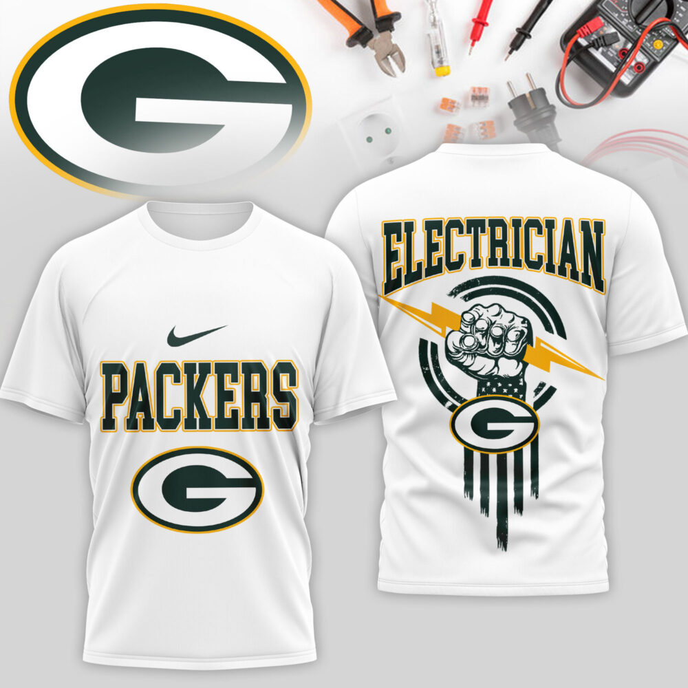 Green Bay Packers | Premium NFL Electrician 3D Shirt TD