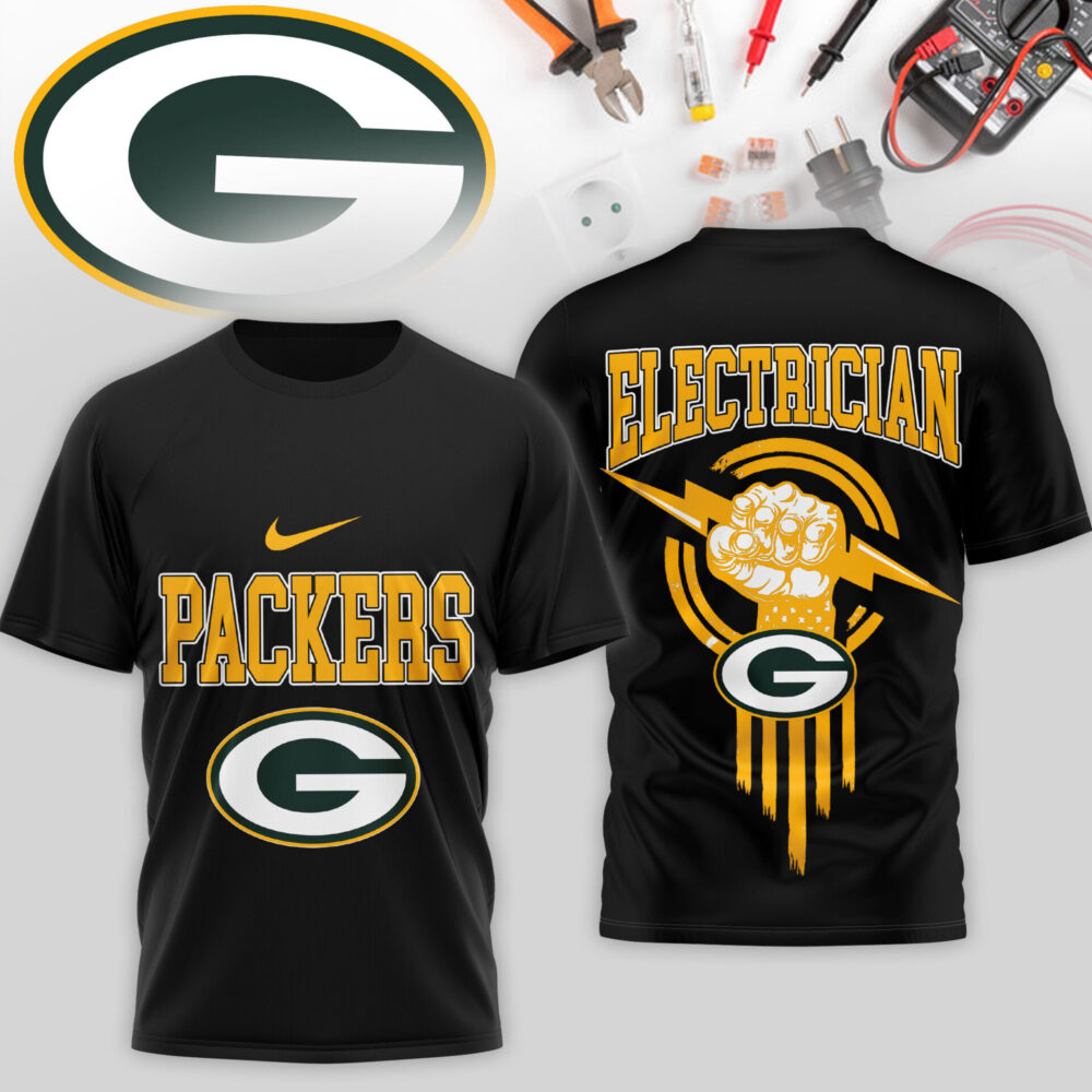 Green Bay Packers | Premium NFL Electrician 3D Shirt TD