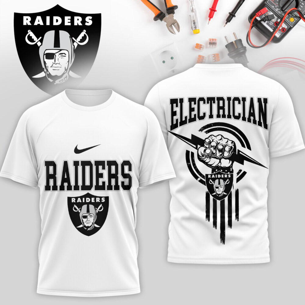 Las Vegas Raiders | Premium NFL Electrician 3D Shirt TD
