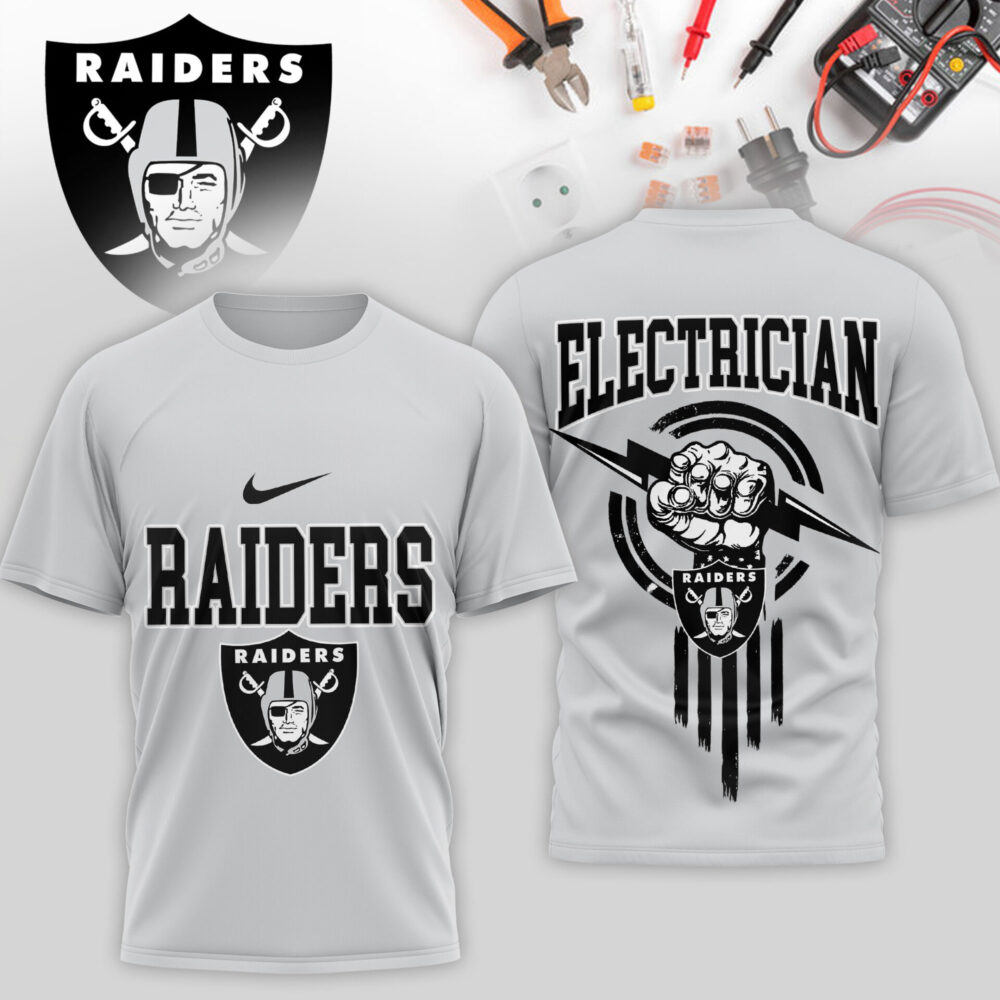 Las Vegas Raiders | Premium NFL Electrician 3D Shirt TD