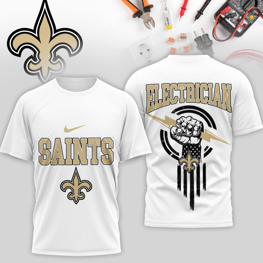 New Orleans Saints | Premium NFL Electrician 3D Shirt TD