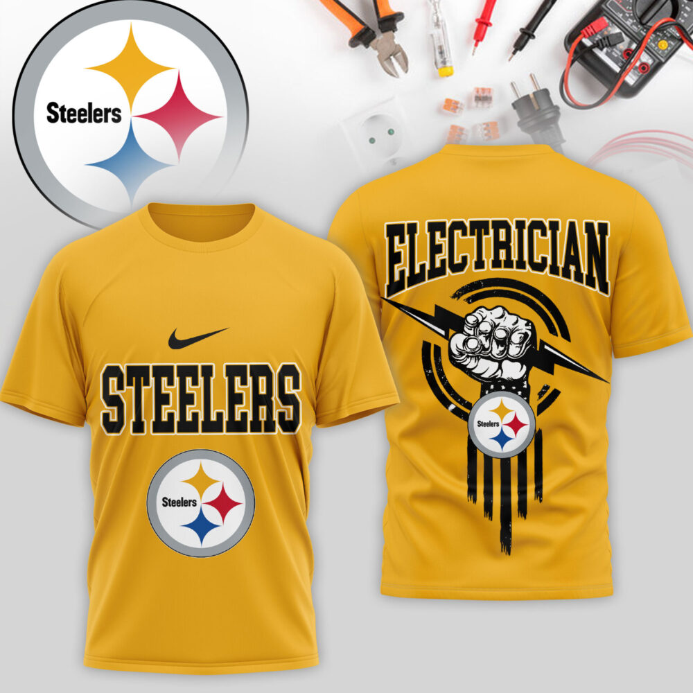 Pittsburgh Steelers | Premium NFL Electrician 3D Shirt TD