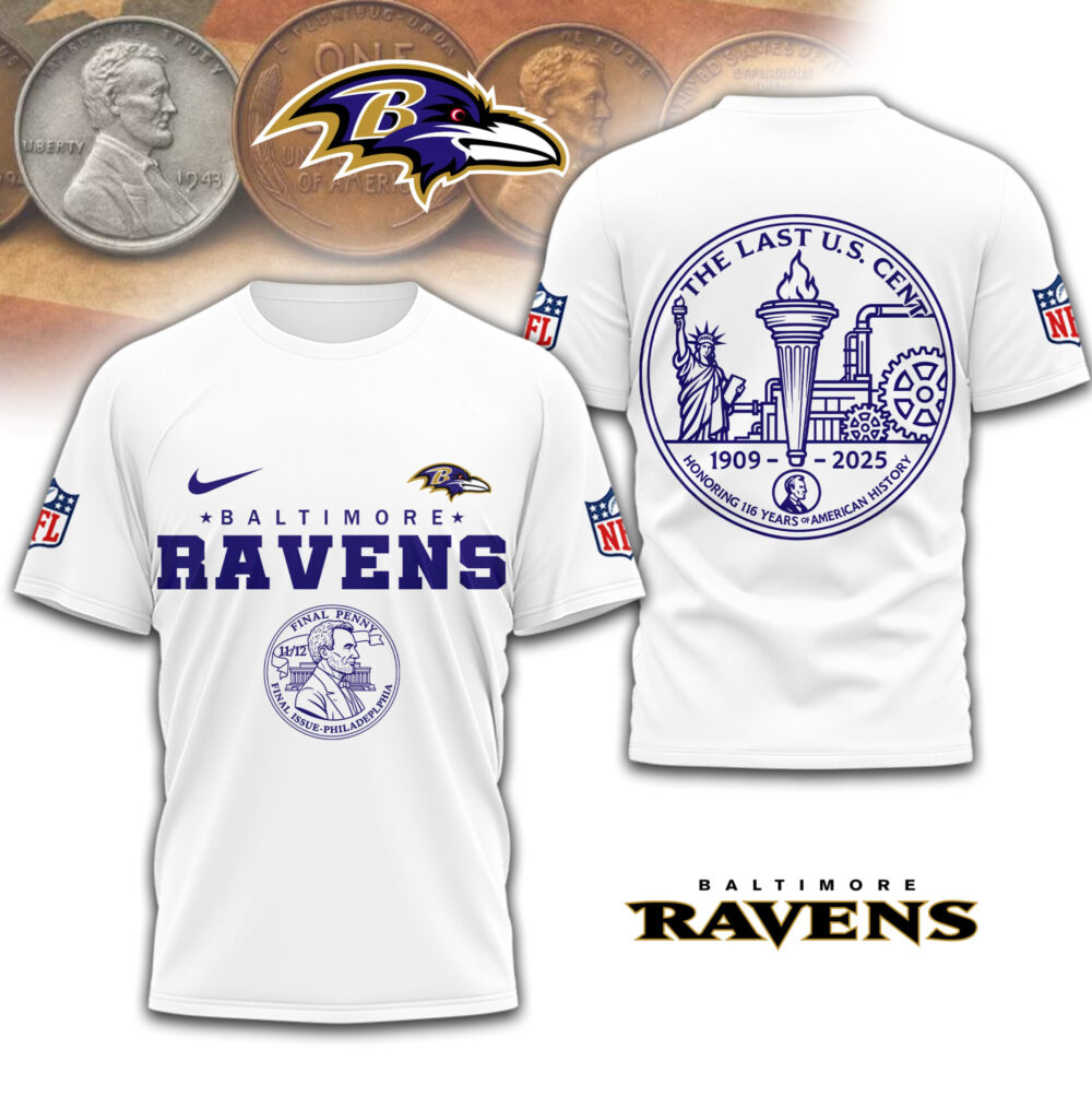 Baltimore Ravens | Premium NFL The Last U.S Cent 3D Shirt TD