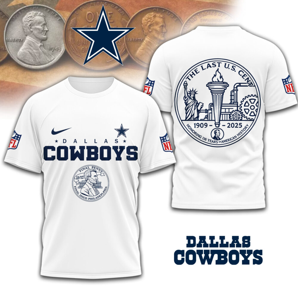 Dallas Cowboys | Premium NFL The Last U.S Cent 3D Shirt TD