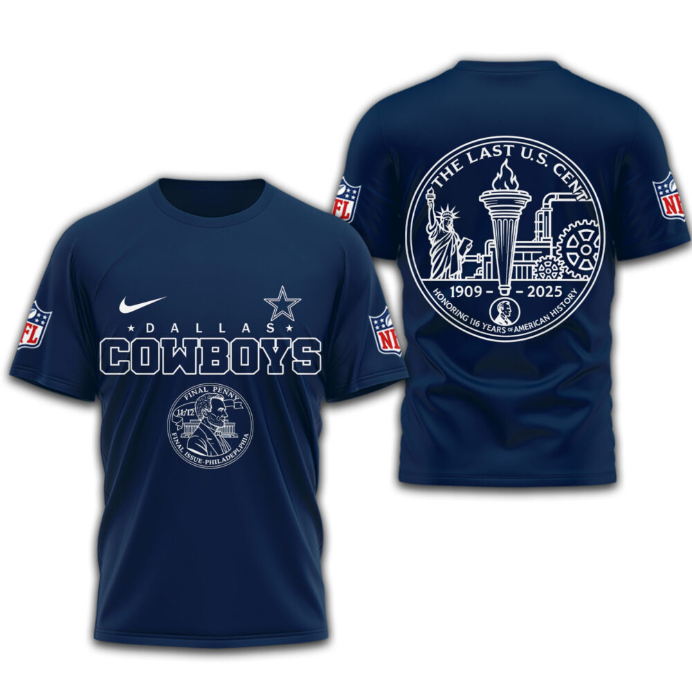 Dallas Cowboys | Premium NFL The Last U.S Cent 3D Shirt TD