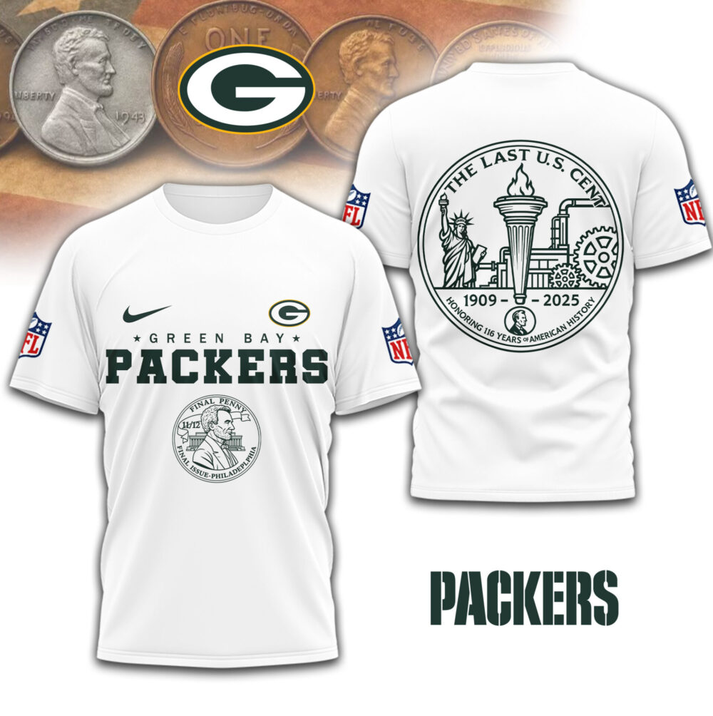 Green Bay Packers | Premium NFL The Last U.S Cent 3D Shirt TD