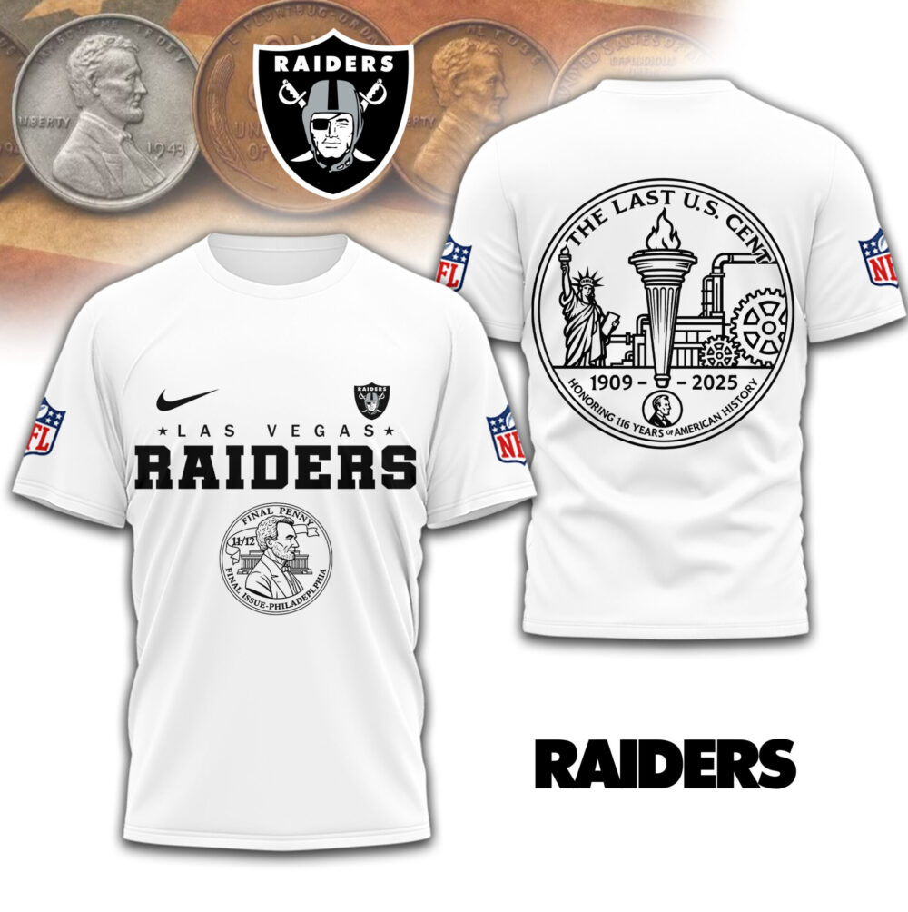 Las Vegas Raiders | Premium NFL The Last U.S Cent 3D Shirt TD