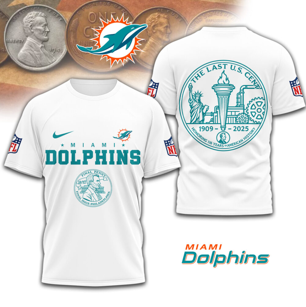 Miami Dolphins | Premium NFL The Last U.S Cent 3D Shirt TD