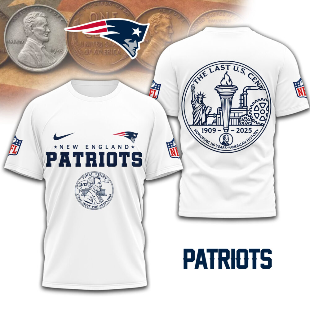 New England Patriots | Premium NFL The Last U.S Cent 3D Shirt TD