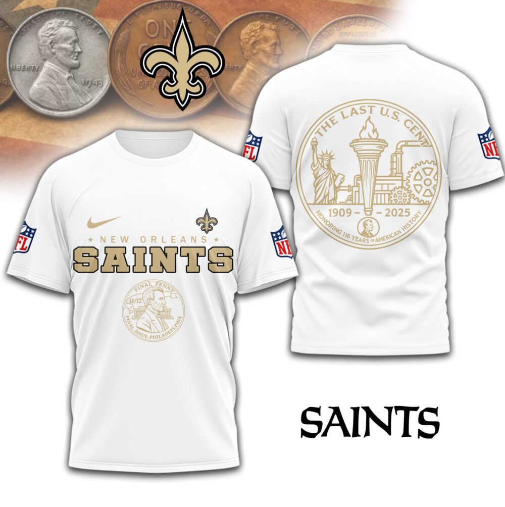 New Orleans Saints | Premium NFL The Last U.S Cent 3D Shirt TD