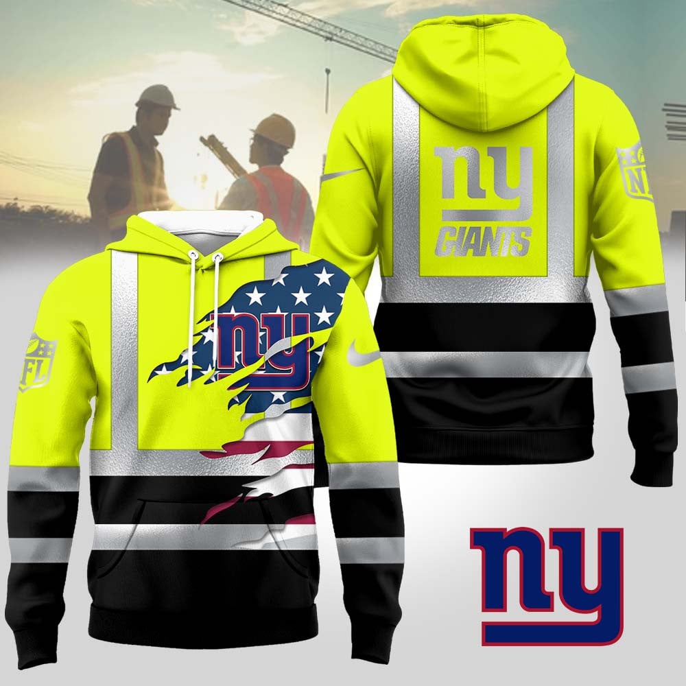 New York Giants | Premium NFL Patriotic Hi-Vis Safety Hoodie MM
