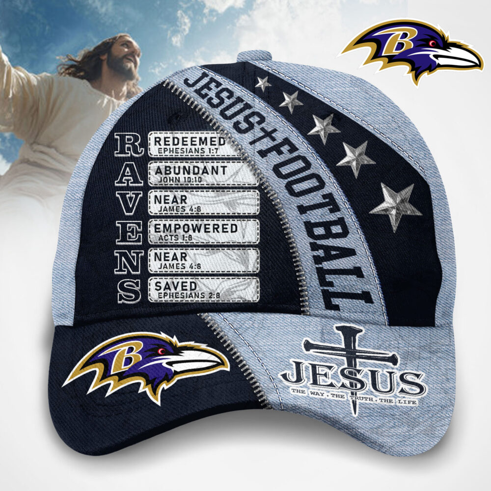 Baltimore Ravens | Premium NFL Jesus Football Classic Cap TD