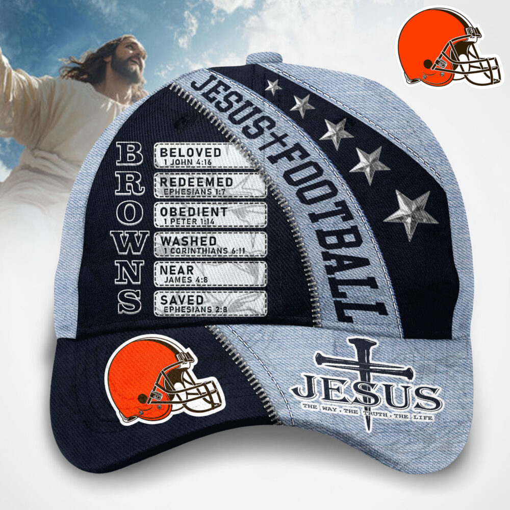 Cleveland Browns | Premium NFL Jesus Football Classic Cap TD