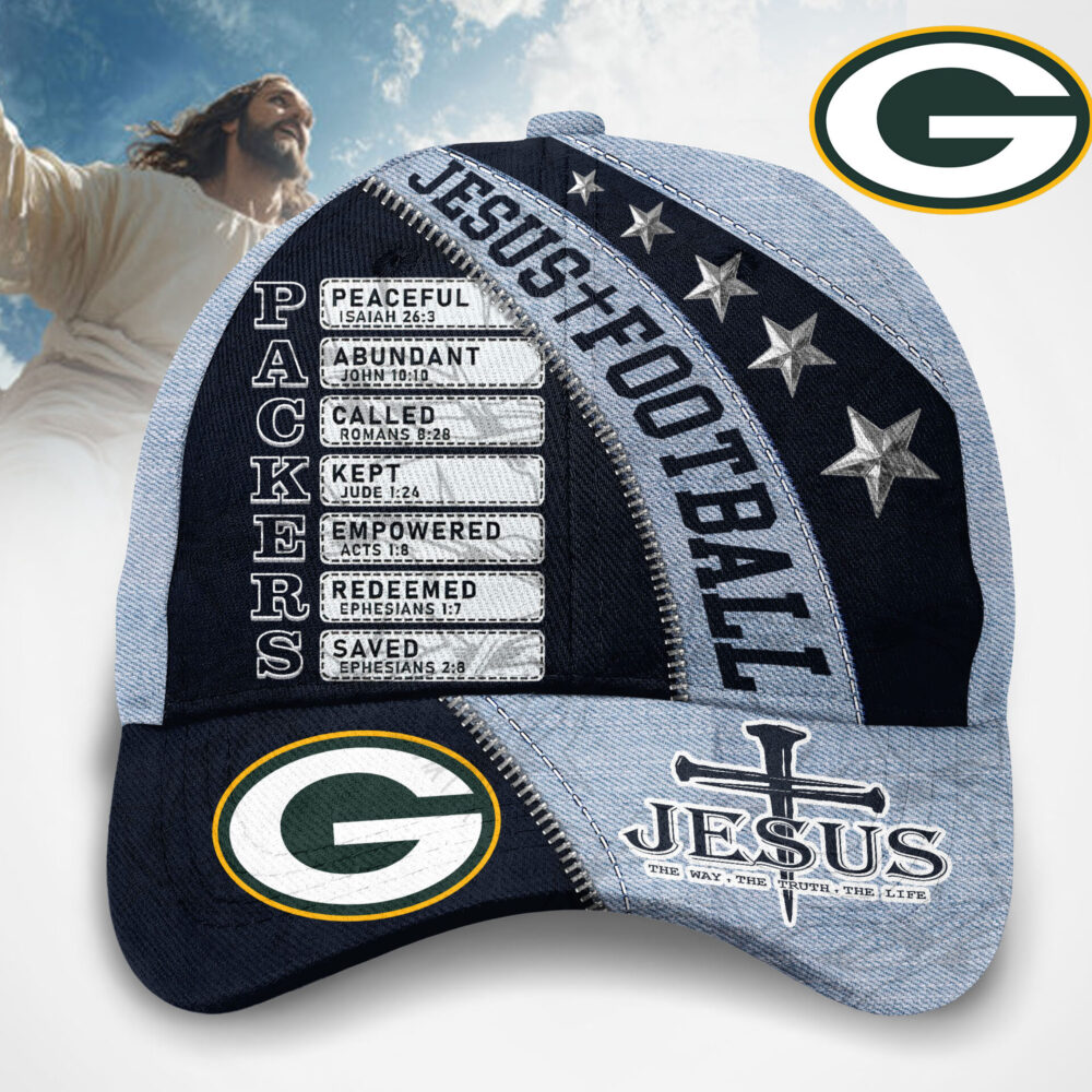 Green Bay Packers | Premium NFL Jesus Football Classic Cap TD