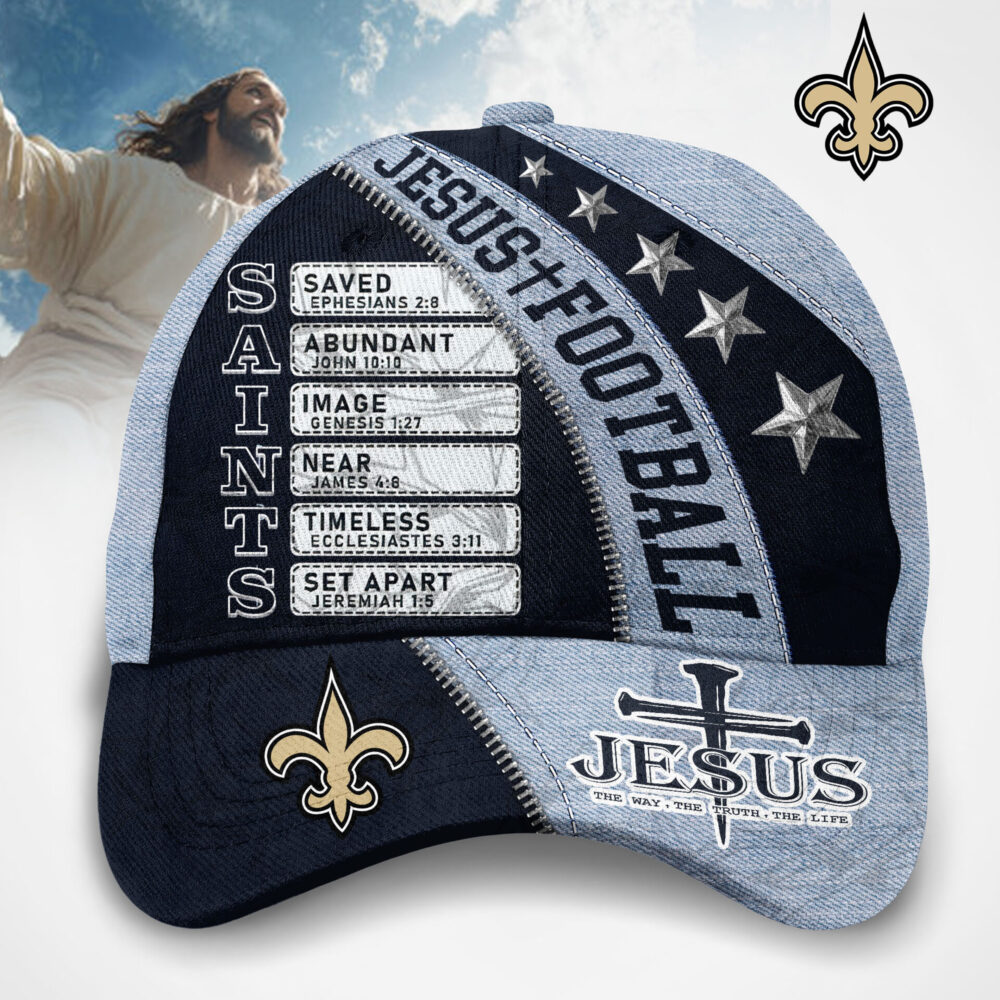 New Orleans Saints | Premium NFL Jesus Football Classic Cap TD