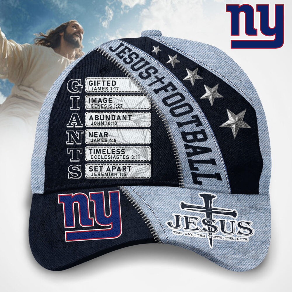 New York Giants | Premium NFL Jesus Football Classic Cap TD