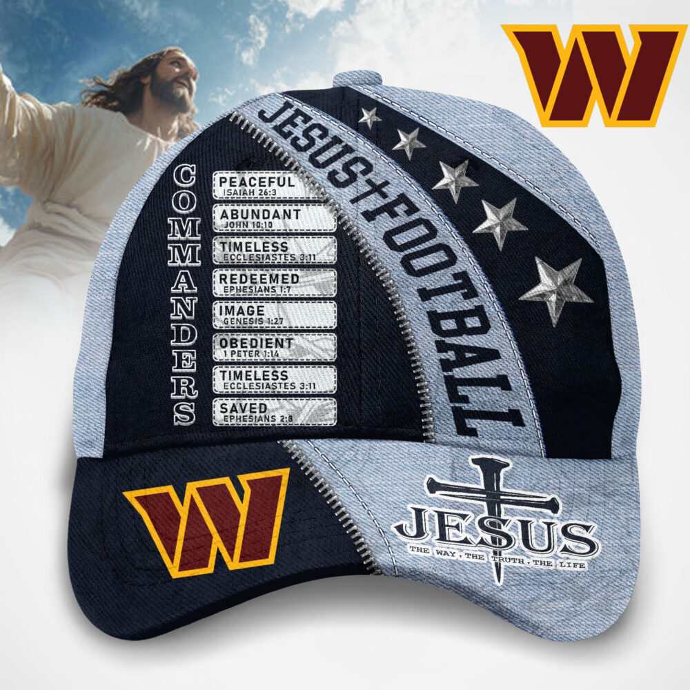 Washington Commanders | Premium NFL Jesus Football Classic Cap TD