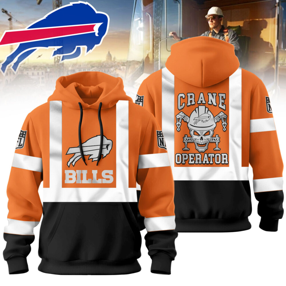 Buffalo Bills | Premium NFL Crane Operator High-Vis Hoodie TD