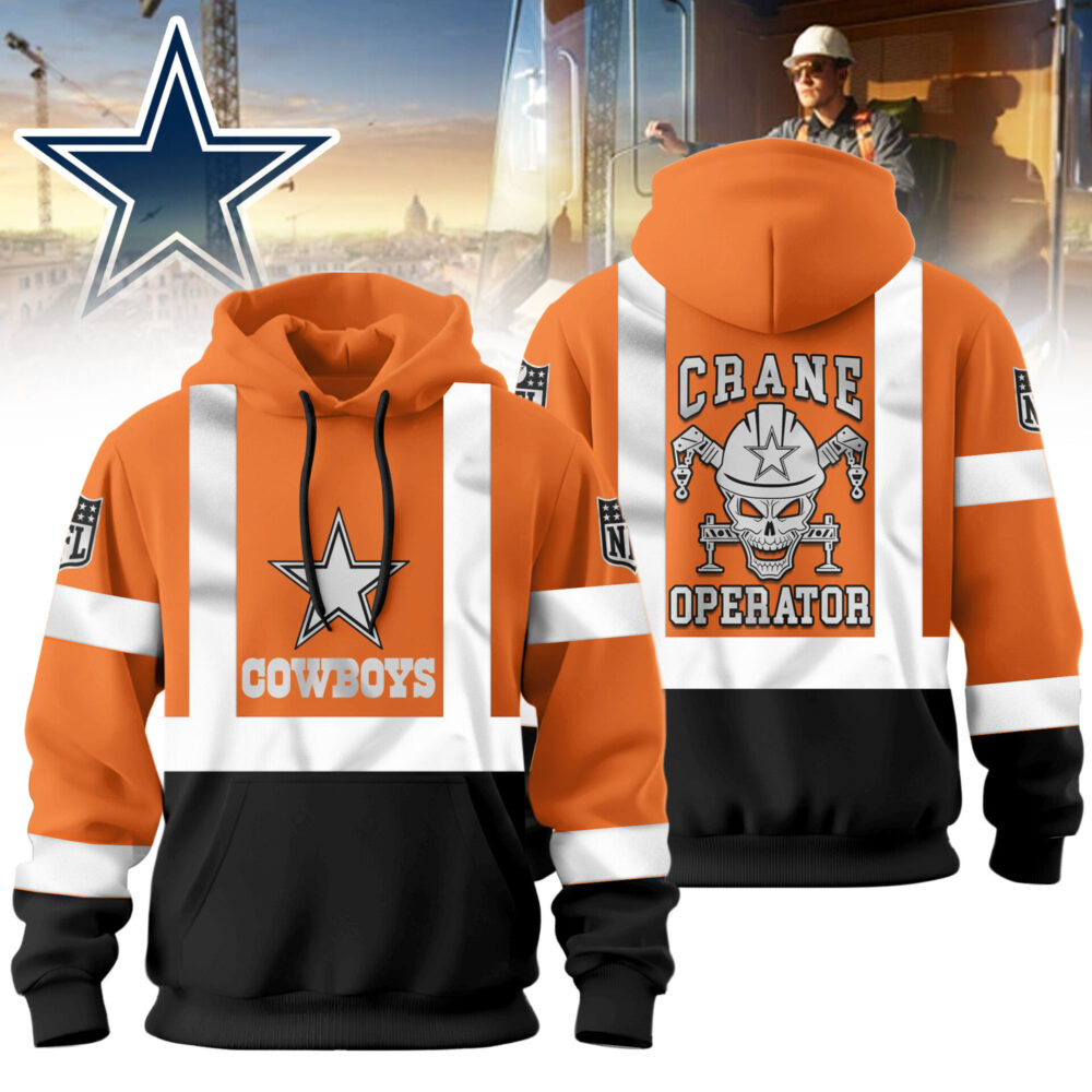 Dallas Cowboys | Premium NFL Crane Operator High-Vis Hoodie TD