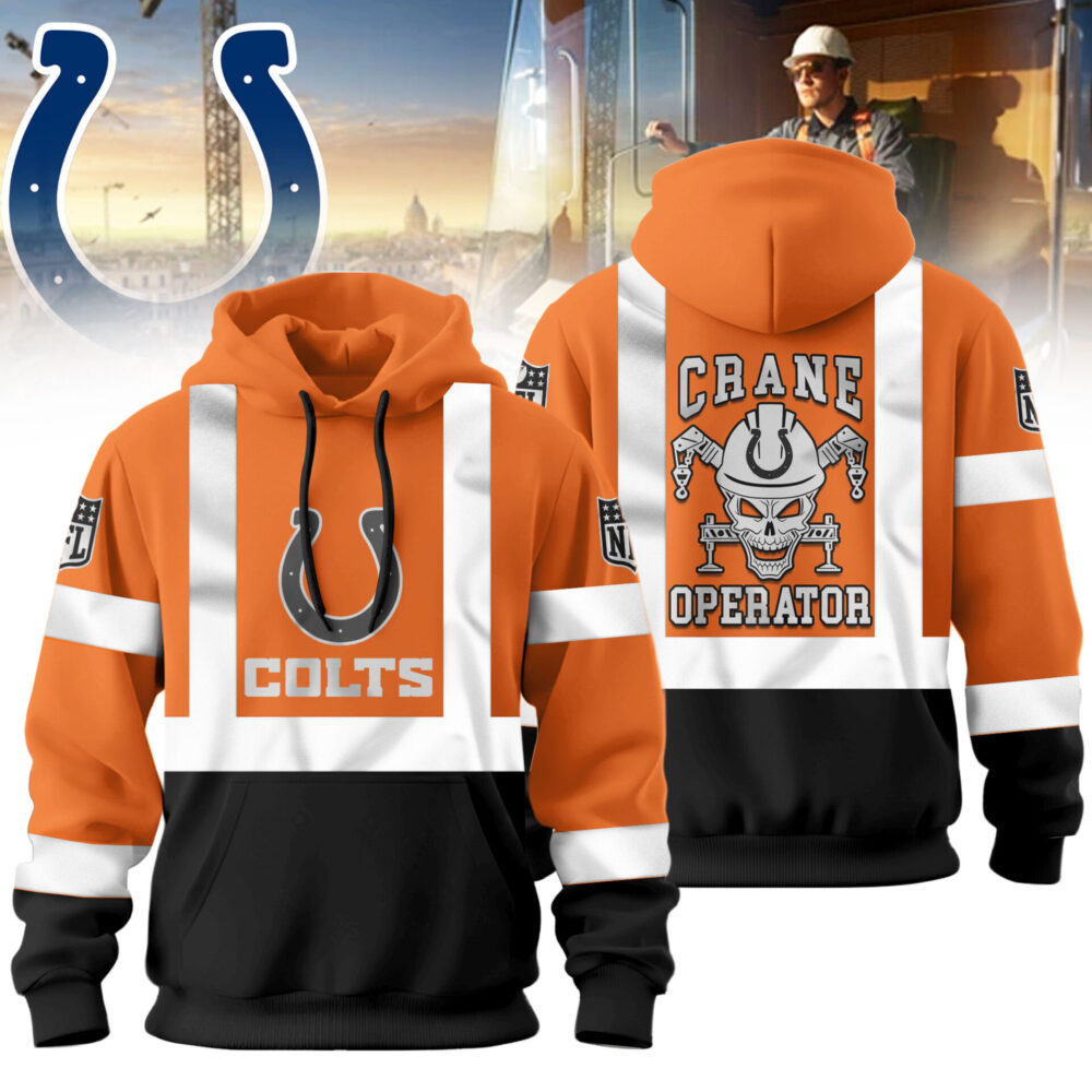 Indianapolis Colts | Premium NFL Crane Operator High-Vis Hoodie TD