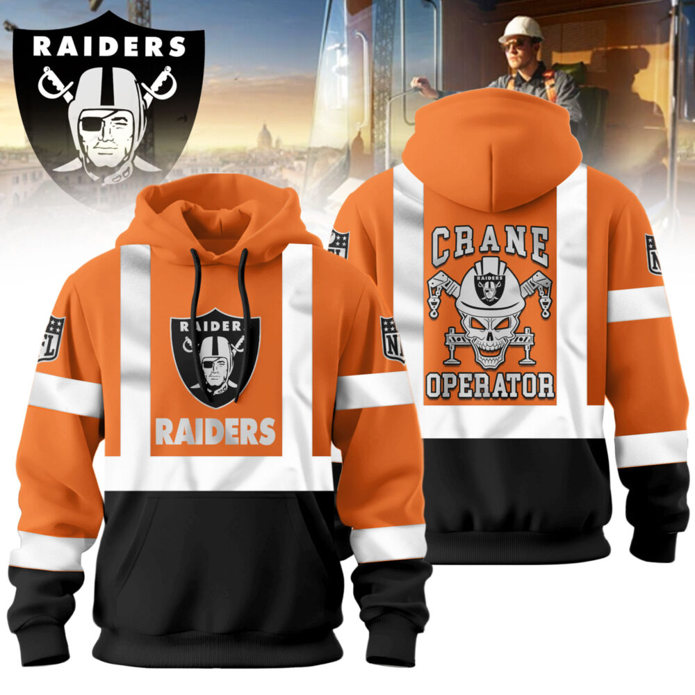 Las Vegas Raiders | Premium NFL Crane Operator High-Vis Hoodie TD