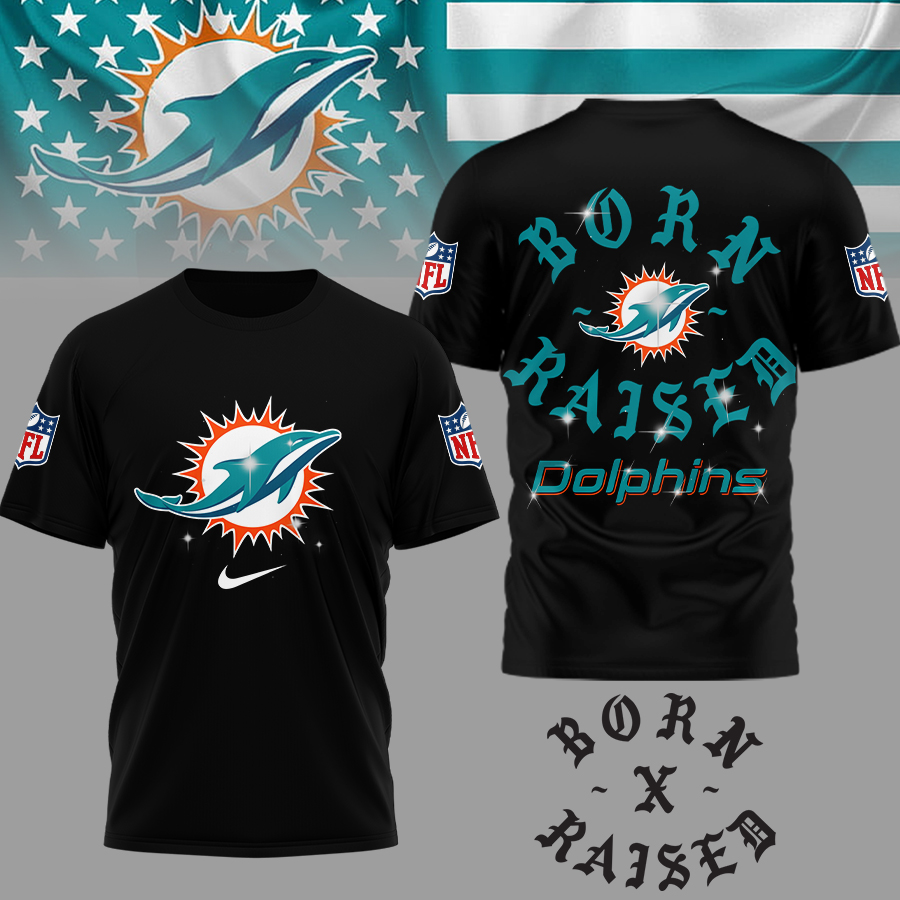 Miami Dolphins | Premium NFL Born x Raised 3D Shirt