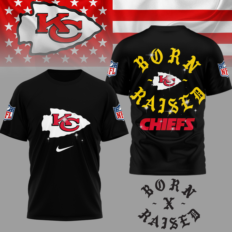 Kansas City Chiefs | Premium NFL Born x Raised 3D Shirt