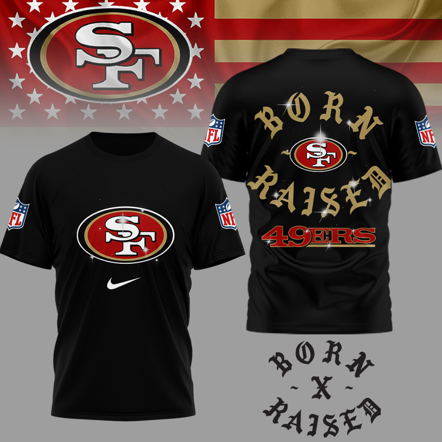 San Francisco 49ers | Premium NFL Born x Raised 3D Shirt