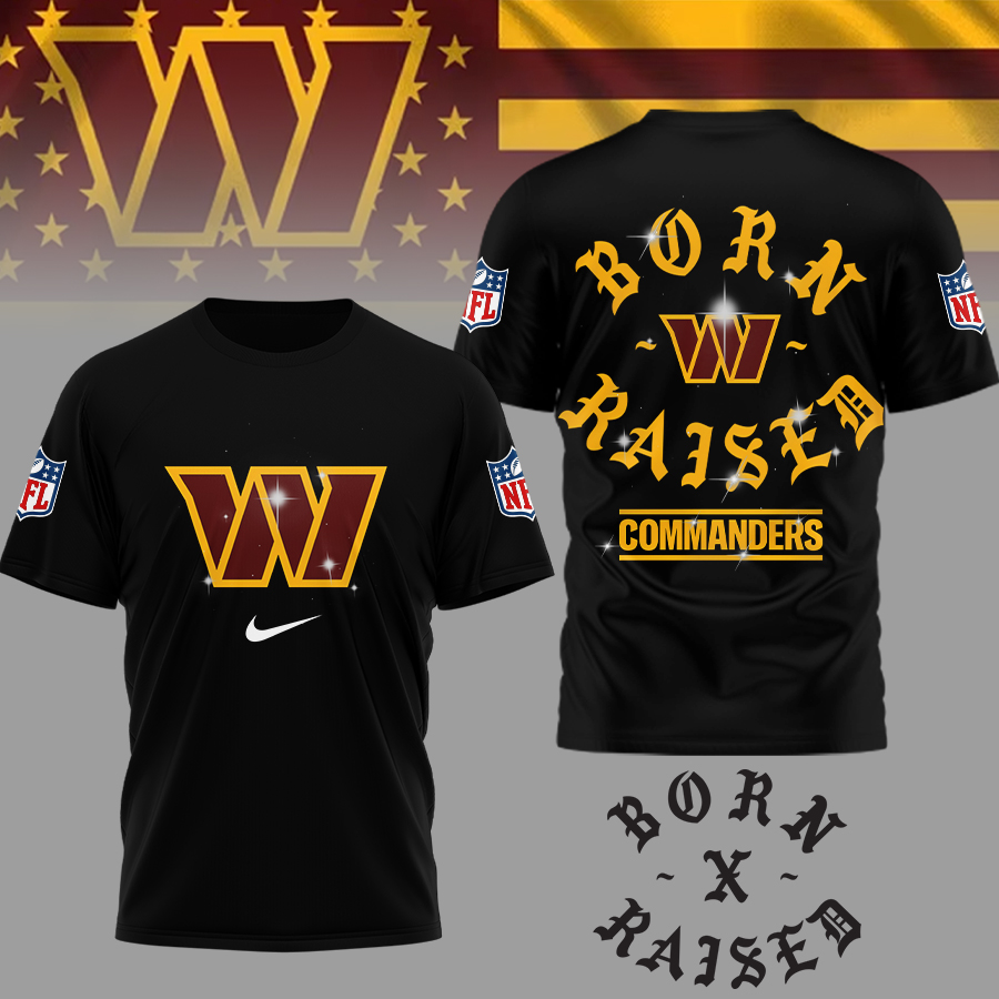 Washington Commanders | Premium NFL Born x Raised 3D Shirt
