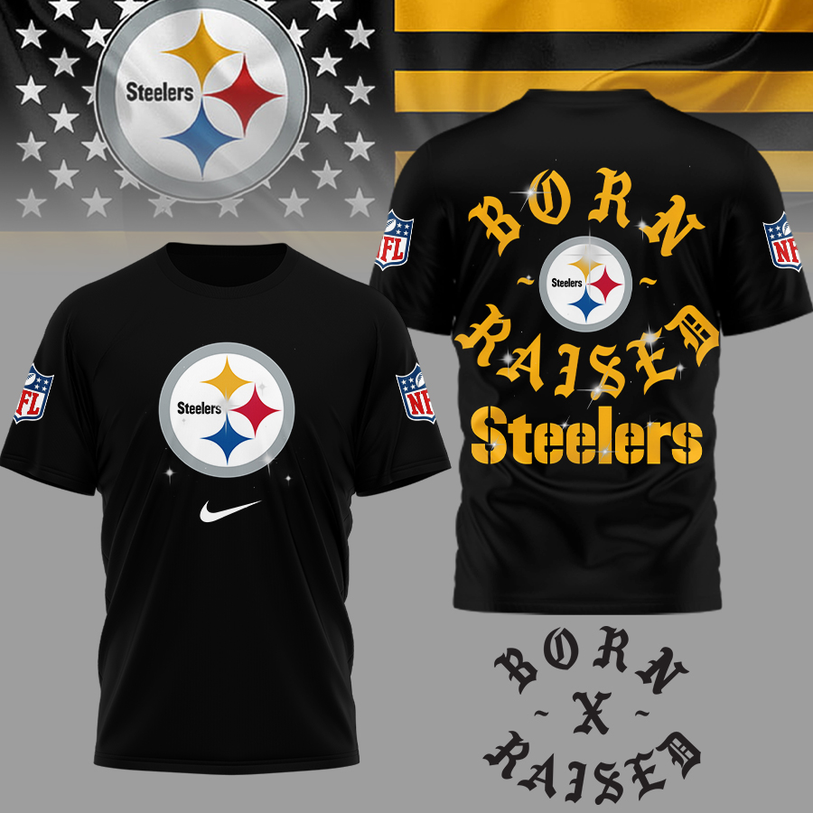 Pittsburgh Steelers | Premium NFL Born x Raised 3D Shirt