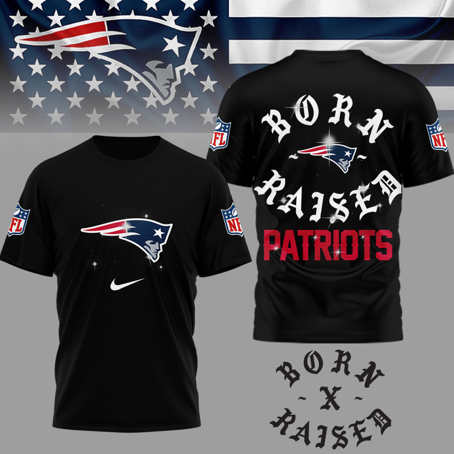 New England Patriots | Premium NFL Born x Raised 3D Shirt