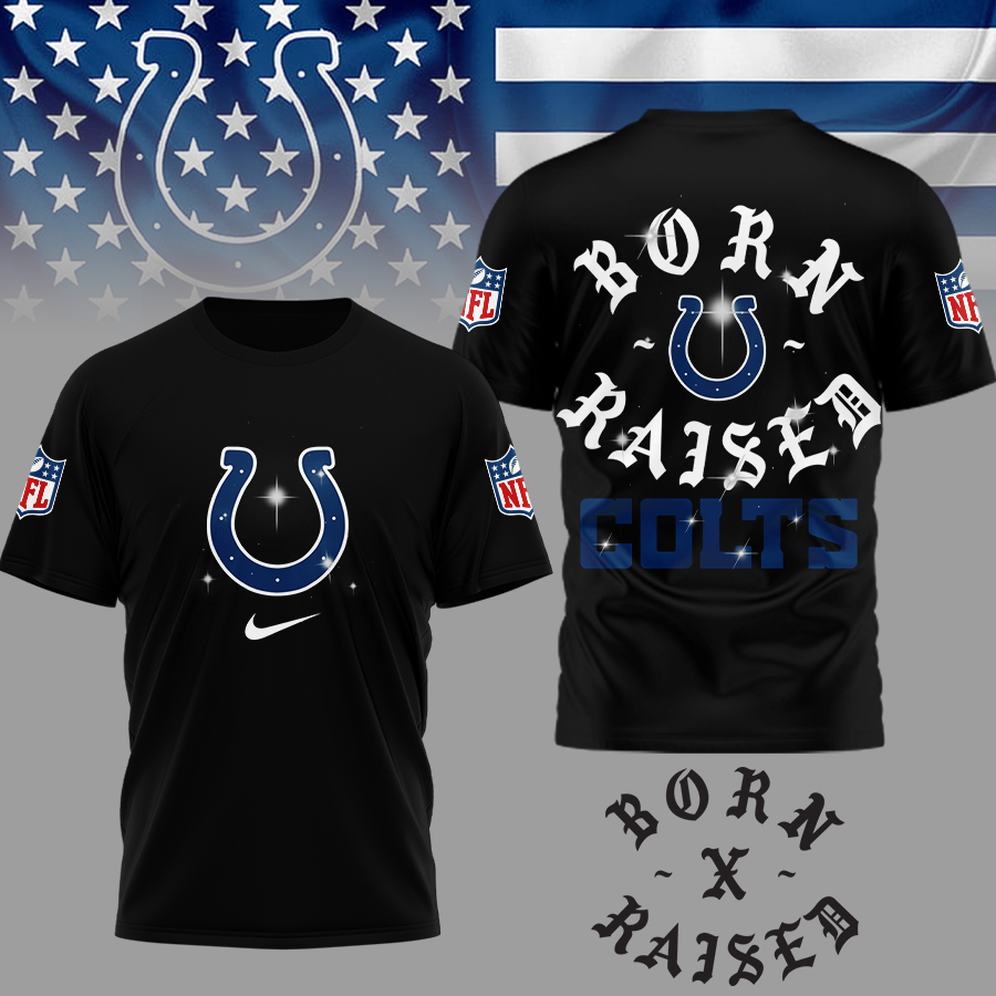 Indianapolis Colts | Premium NFL Born x Raised 3D Shirt