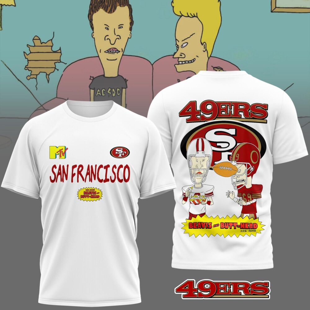 San Francisco 49ers | Premium NFL Funny Beavis and Butt-Head Shirt MM