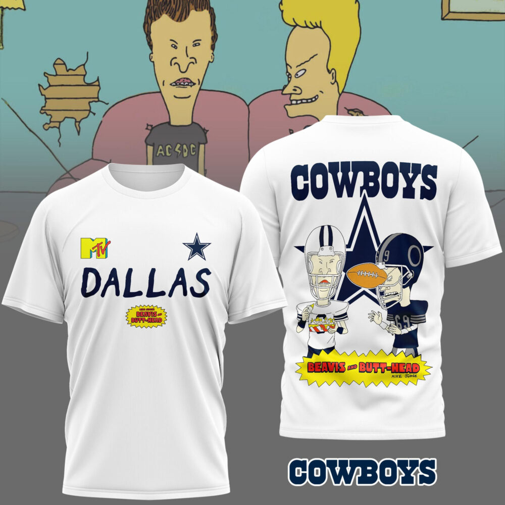 Dallas Cowboys | Premium NFL Funny Beavis and Butt-Head Shirt MM